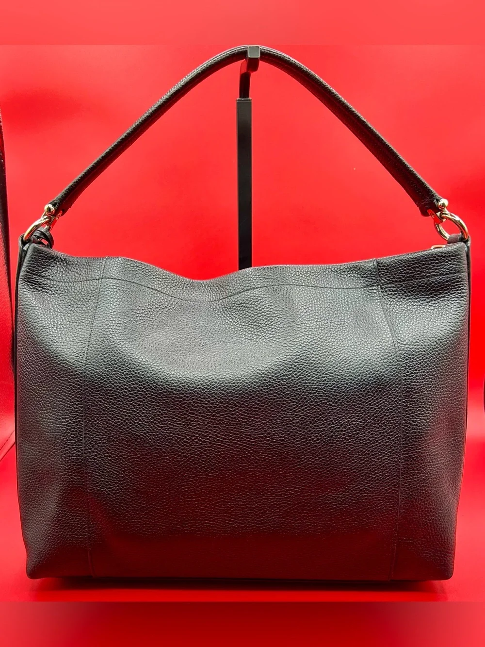 COACH Scout Hobo - Black Pebble Leather.